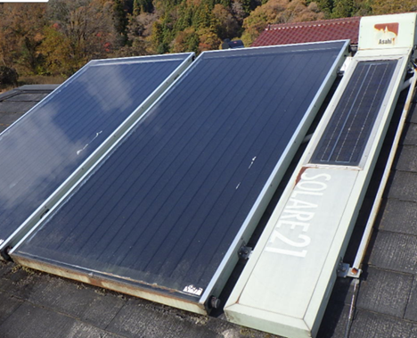 温水ソーラーパネル撤去処分 施工前1